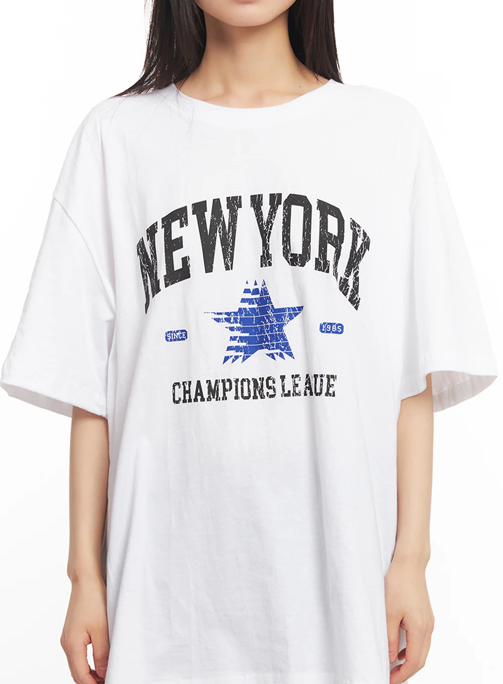 NY Graphic Oversize T-Shirt IY502 - Image 3