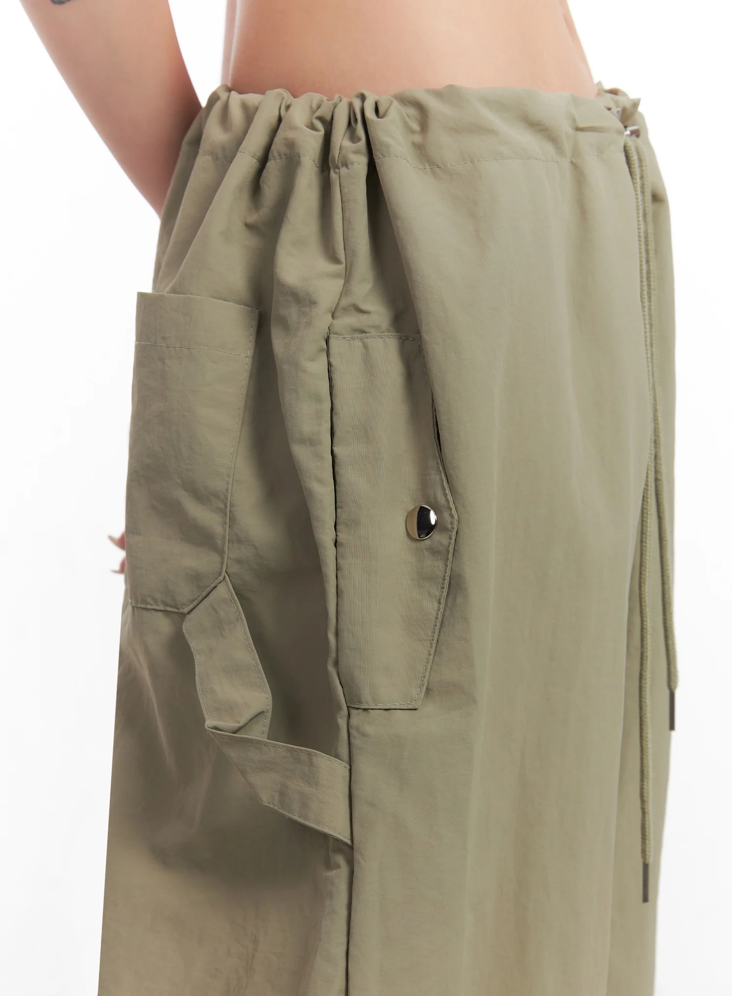 Nylon Cargo Relaxed-Fit Pants IC503 - Image 3