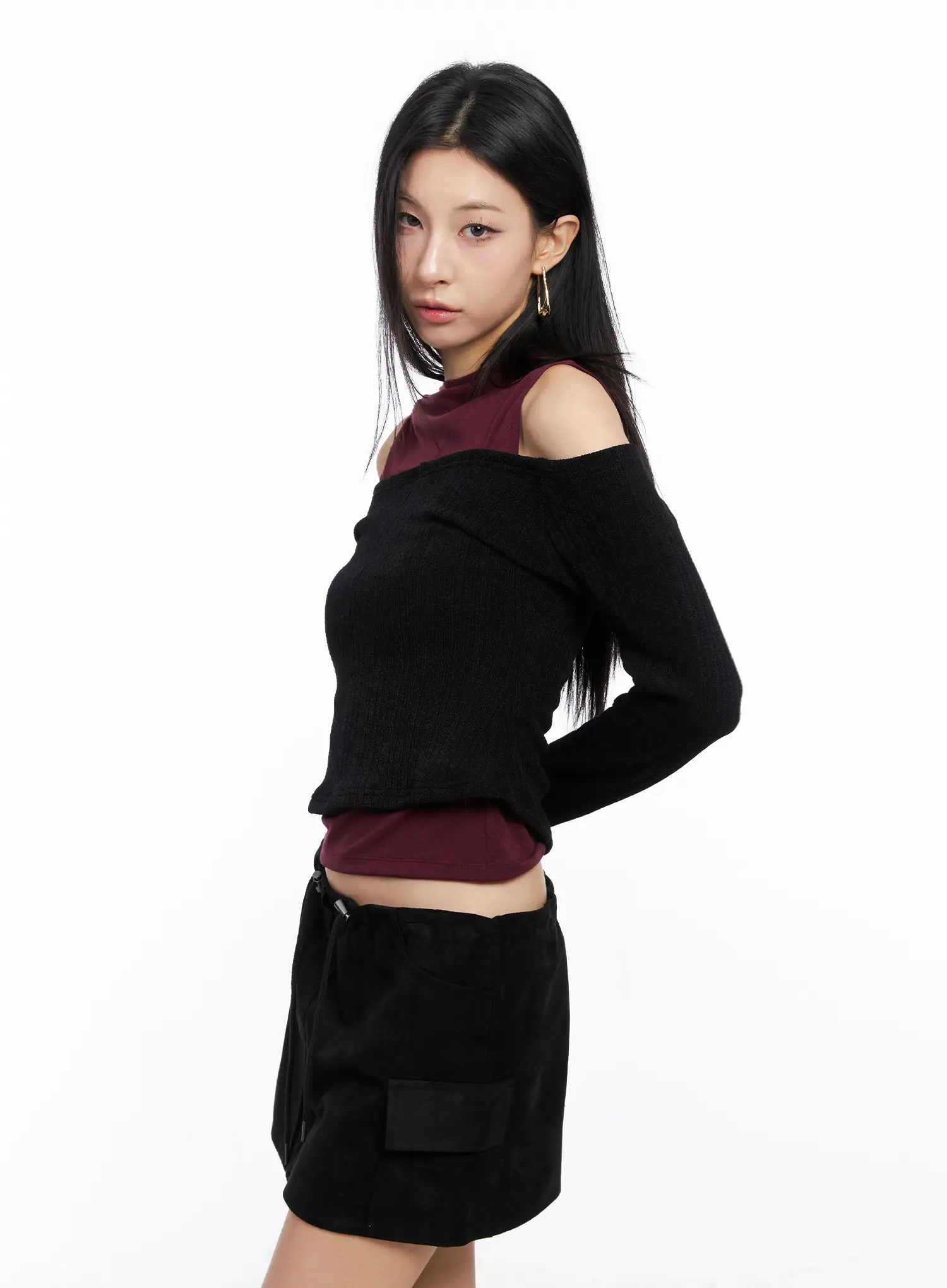 Off-Shoulder Crop Top CC1109 - Image 5