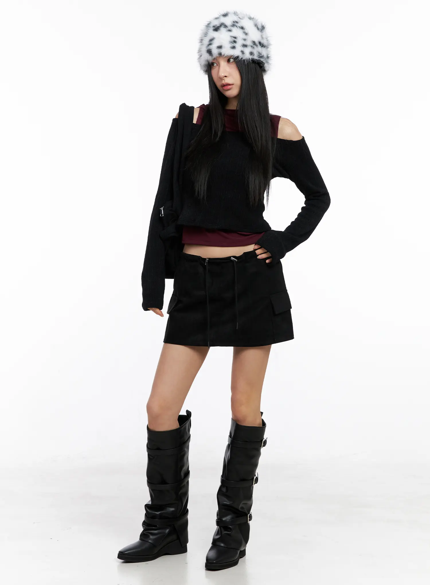 Off-Shoulder Crop Top CC1109 - Image 8