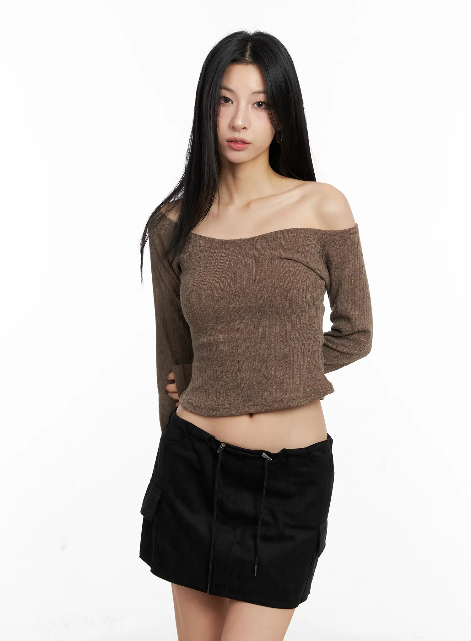 Off-Shoulder Crop Top CC1109 - Image 9