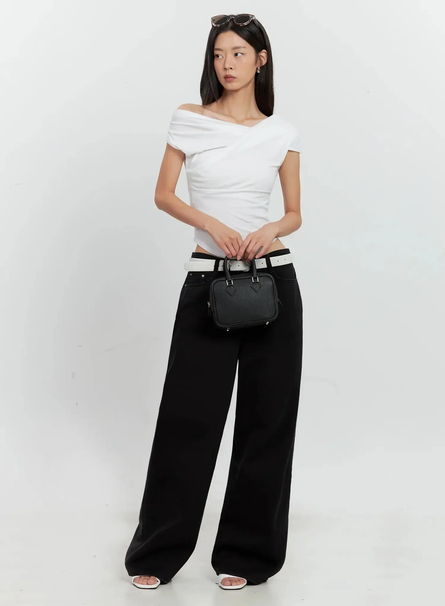 Off-Shoulder Draped Top IL528 - Image 14