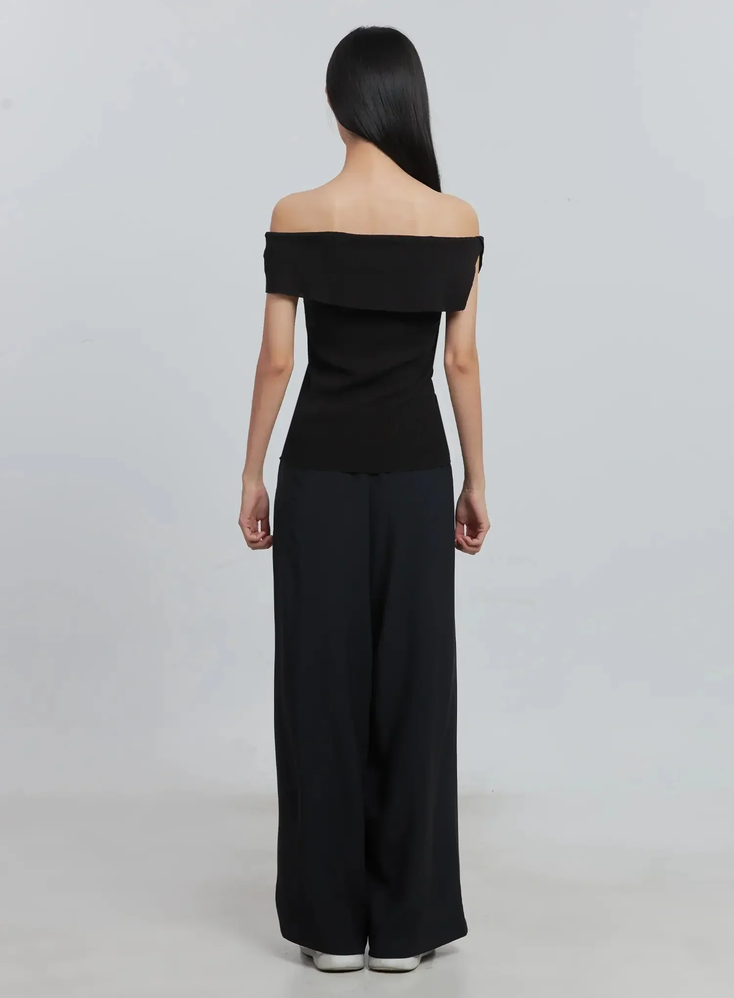 Off-Shoulder Linen Blouse IU512 - Image 15