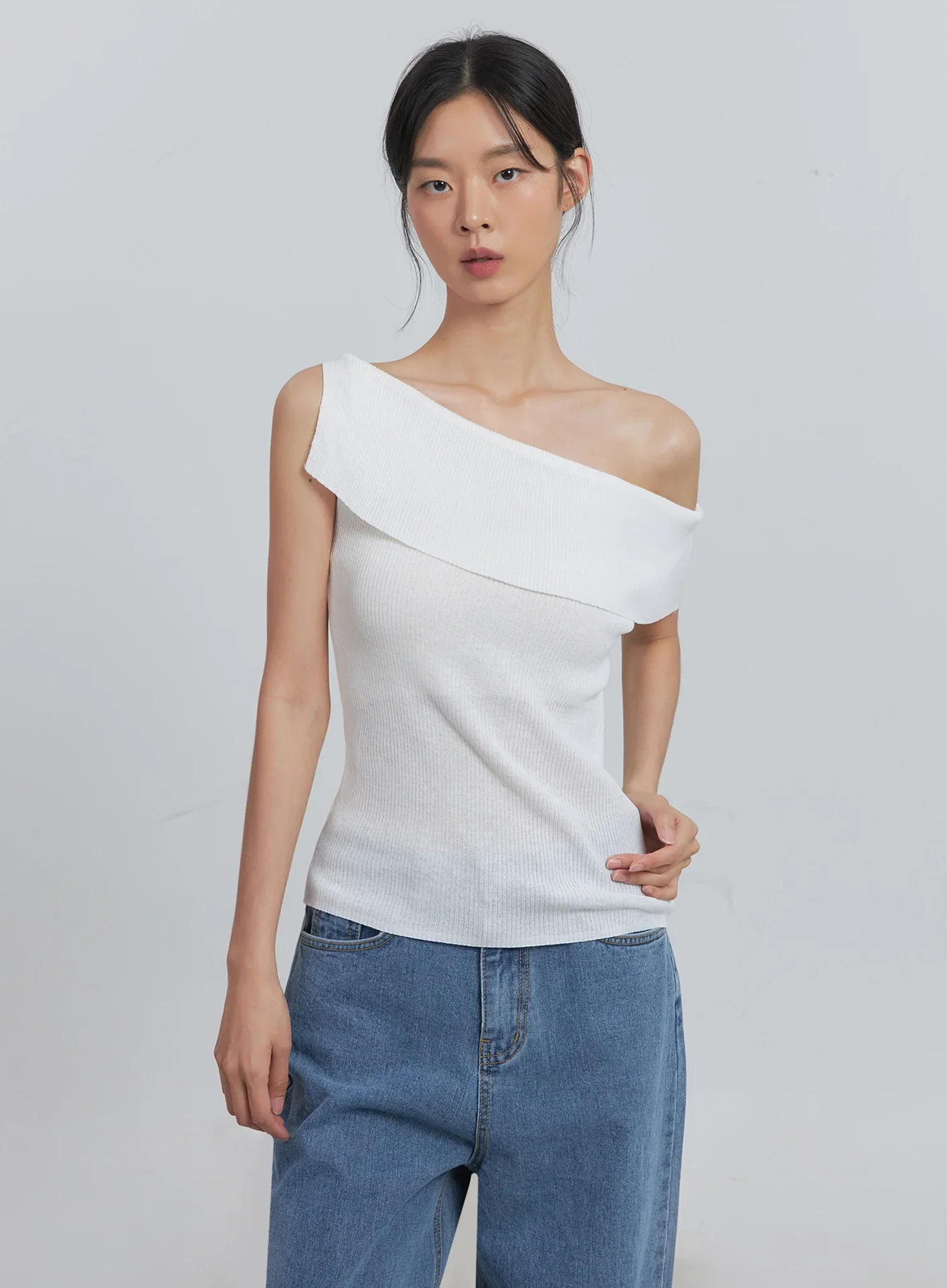 Off-Shoulder Linen Blouse IU512 - Image 16