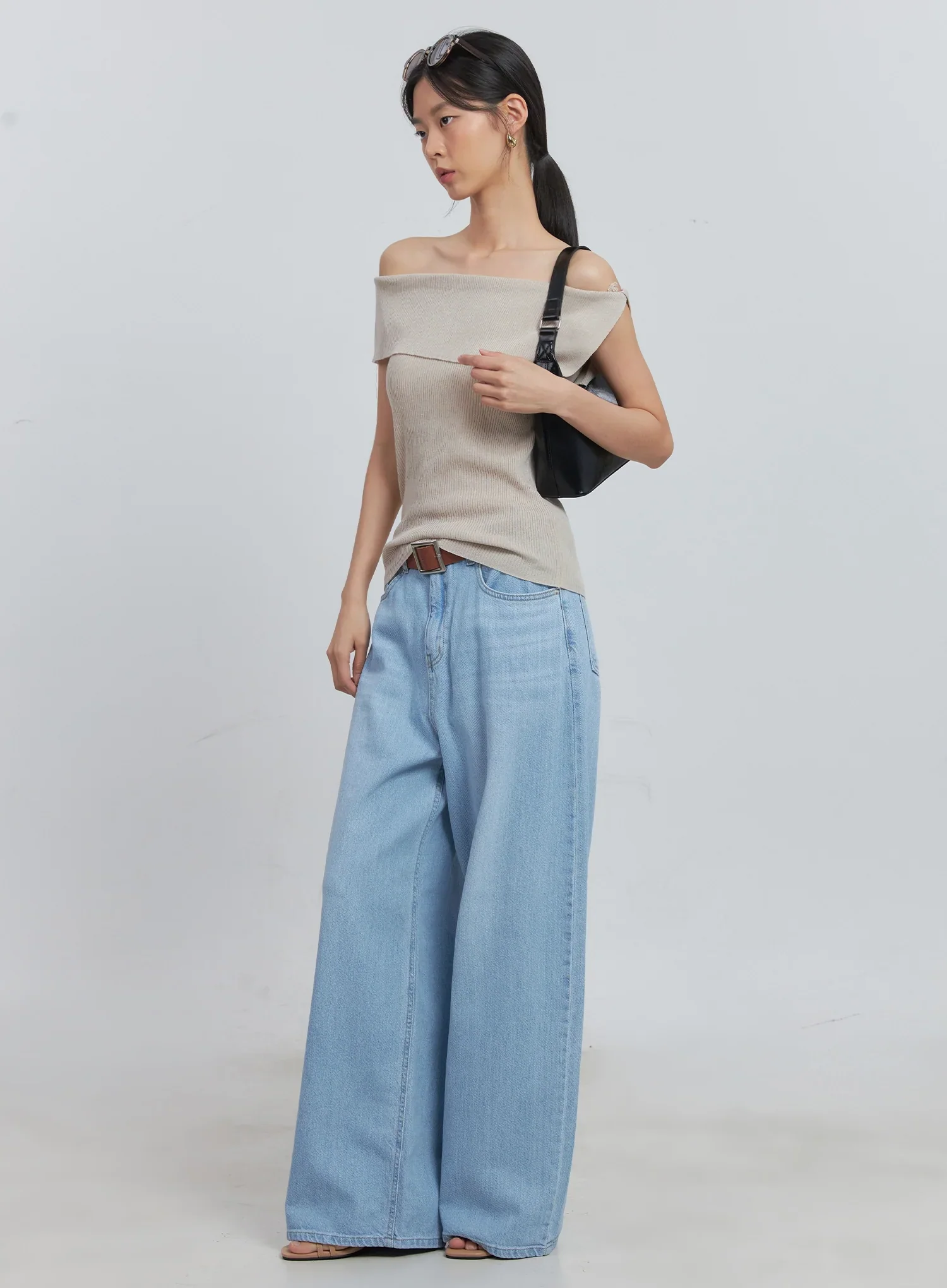 Off-Shoulder Linen Blouse IU512 - Image 30