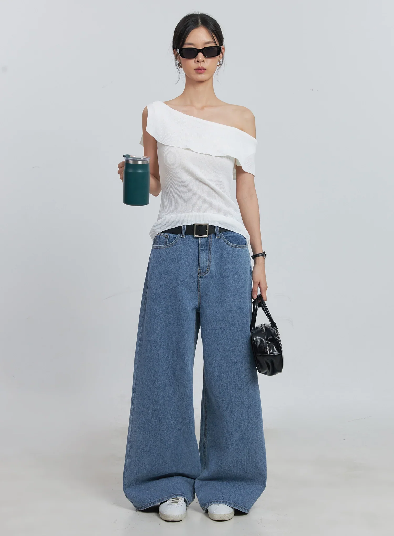 Off-Shoulder Linen Blouse IU512 - Image 37