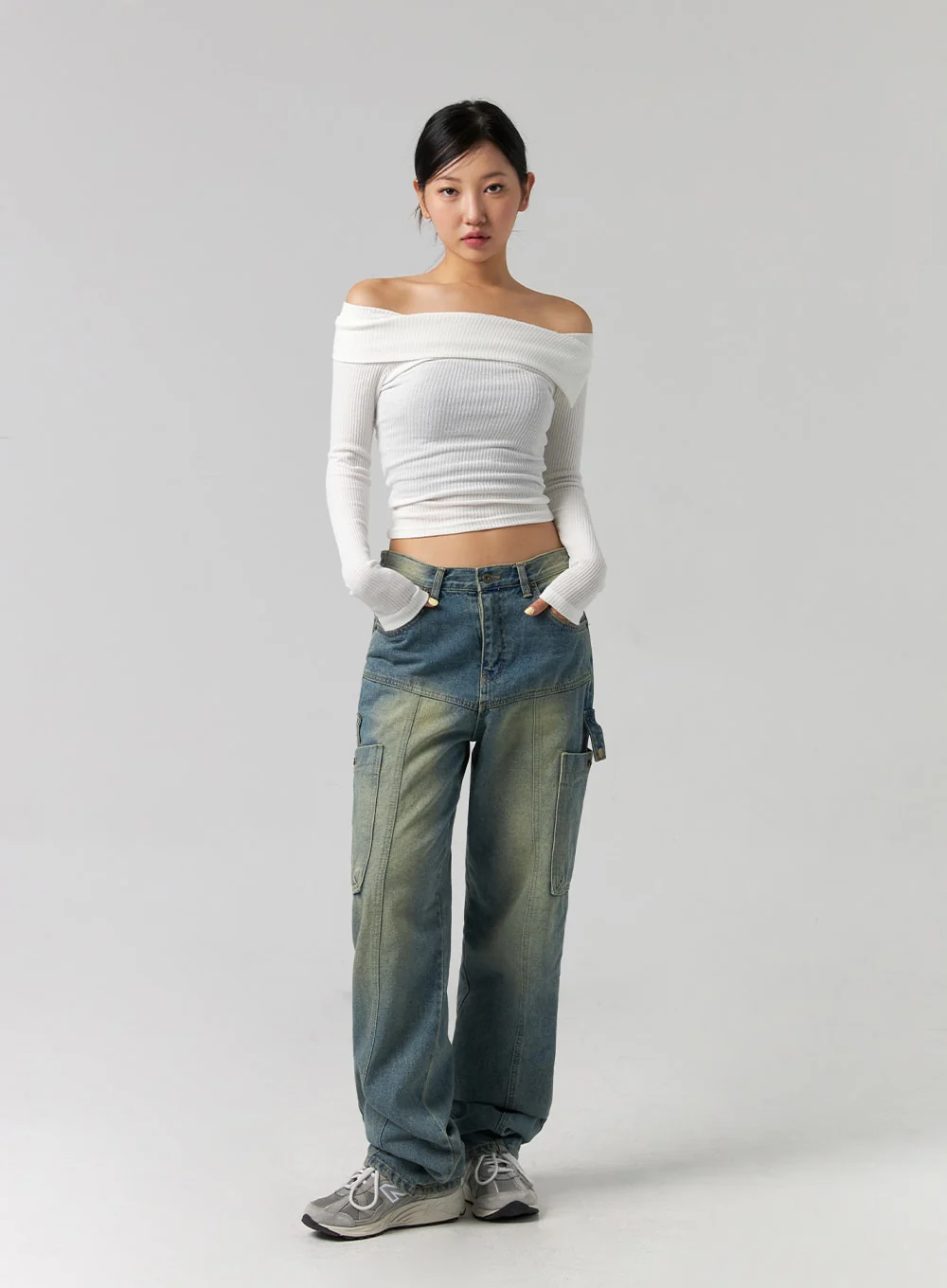 Off-Shoulder Long Sleeve Top CG329 - Image 6