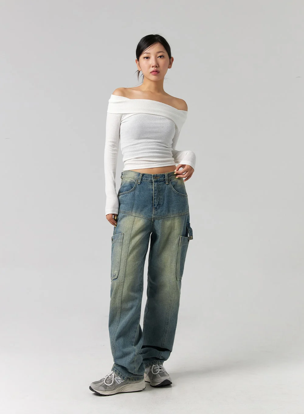 Off-Shoulder Long Sleeve Top CG329 - Image 9