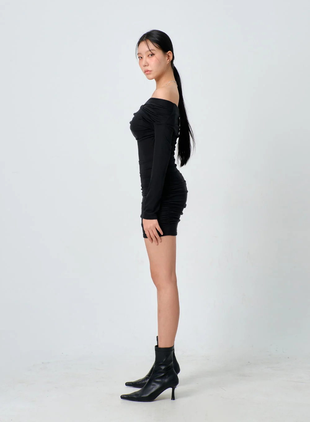 Off-Shoulder Mini Dress IJ331 - Image 8