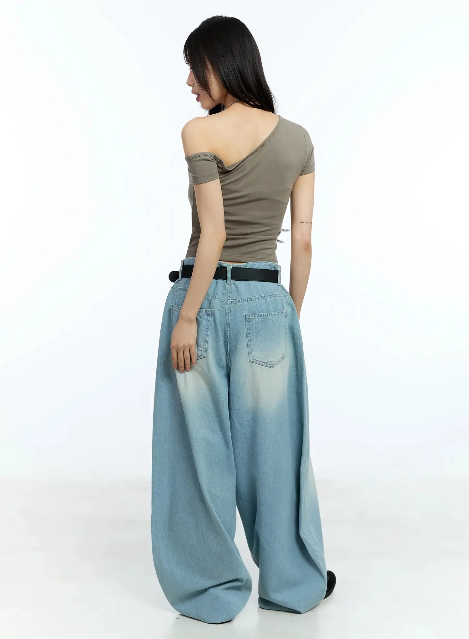 One-Shoulder Crop Top IU524 - Image 13