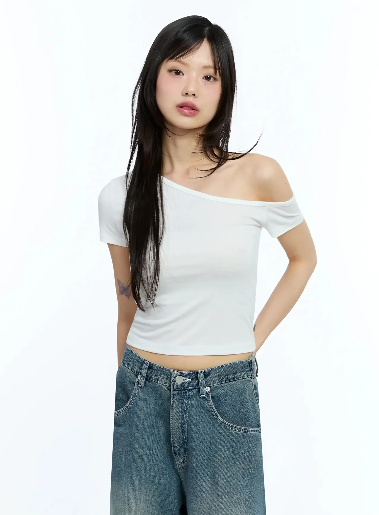 One-Shoulder Crop Top IU524 - Image 15