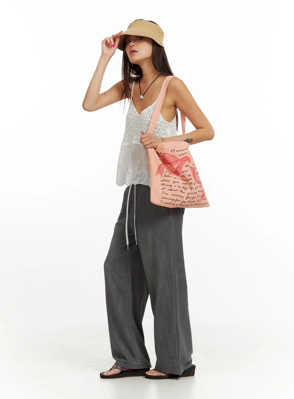 Open-Head Straw Hat IU419 - Image 3