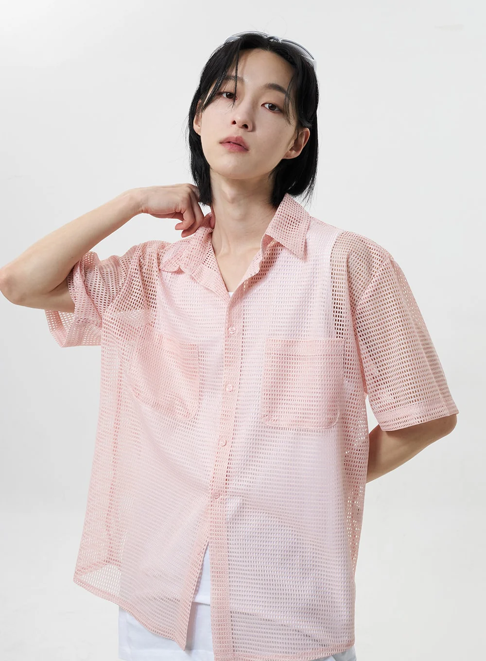 Open Stitch Shirt Unisex CY319 - Image 5