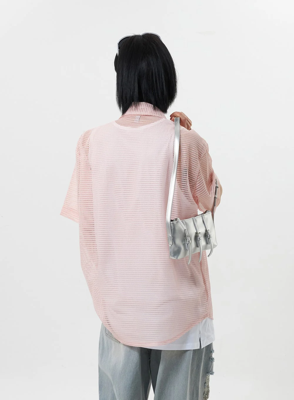 Open Stitch Shirt Unisex CY319 - Image 6