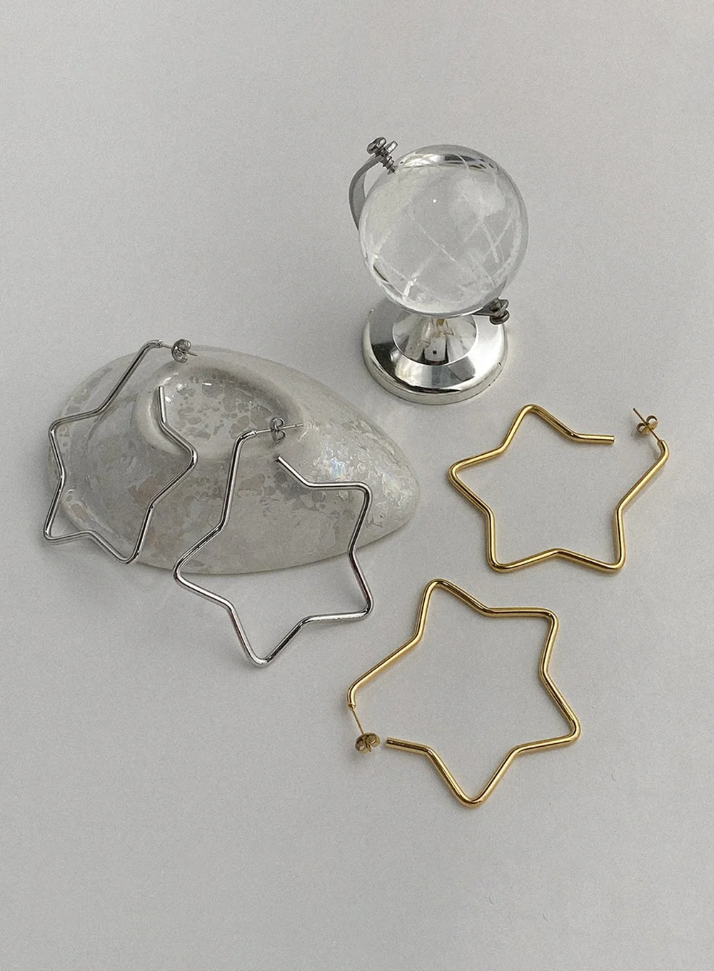 Orbit Big Star Earrings IA517 - Image 2