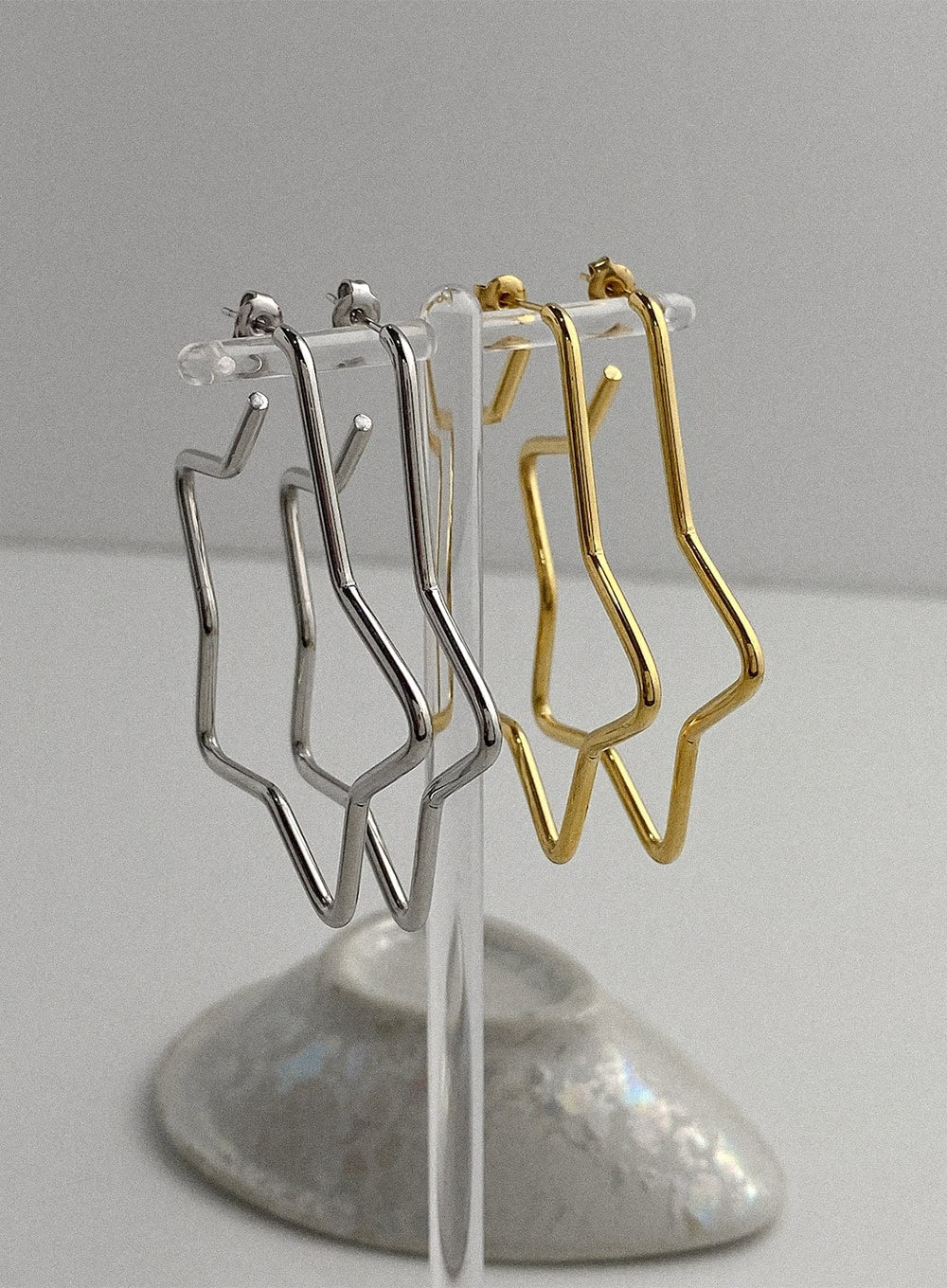 Orbit Big Star Earrings IA517 - Image 4