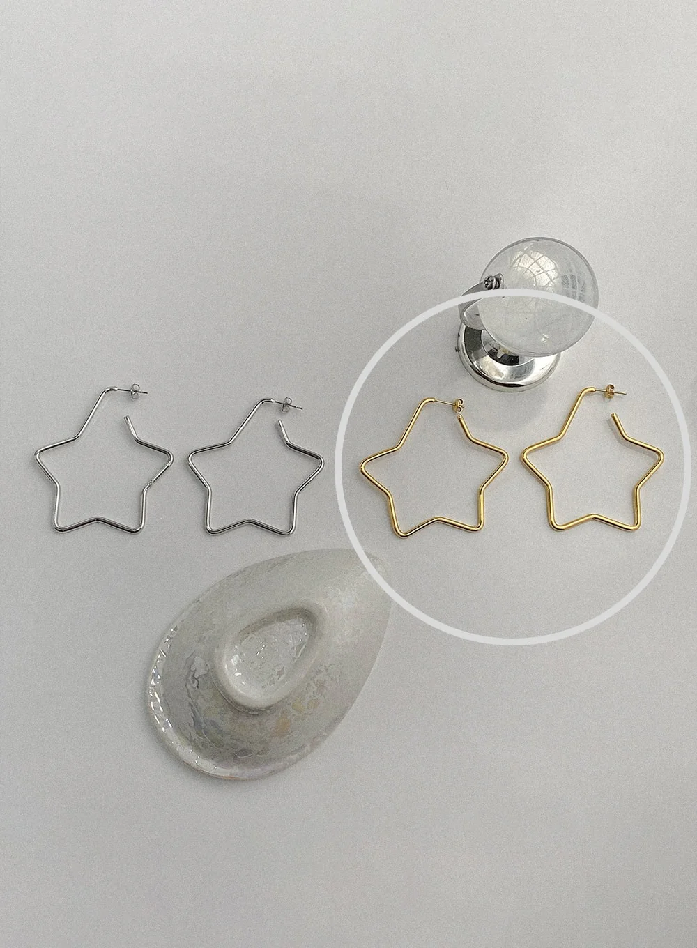 Orbit Big Star Earrings IA517 - Image 5