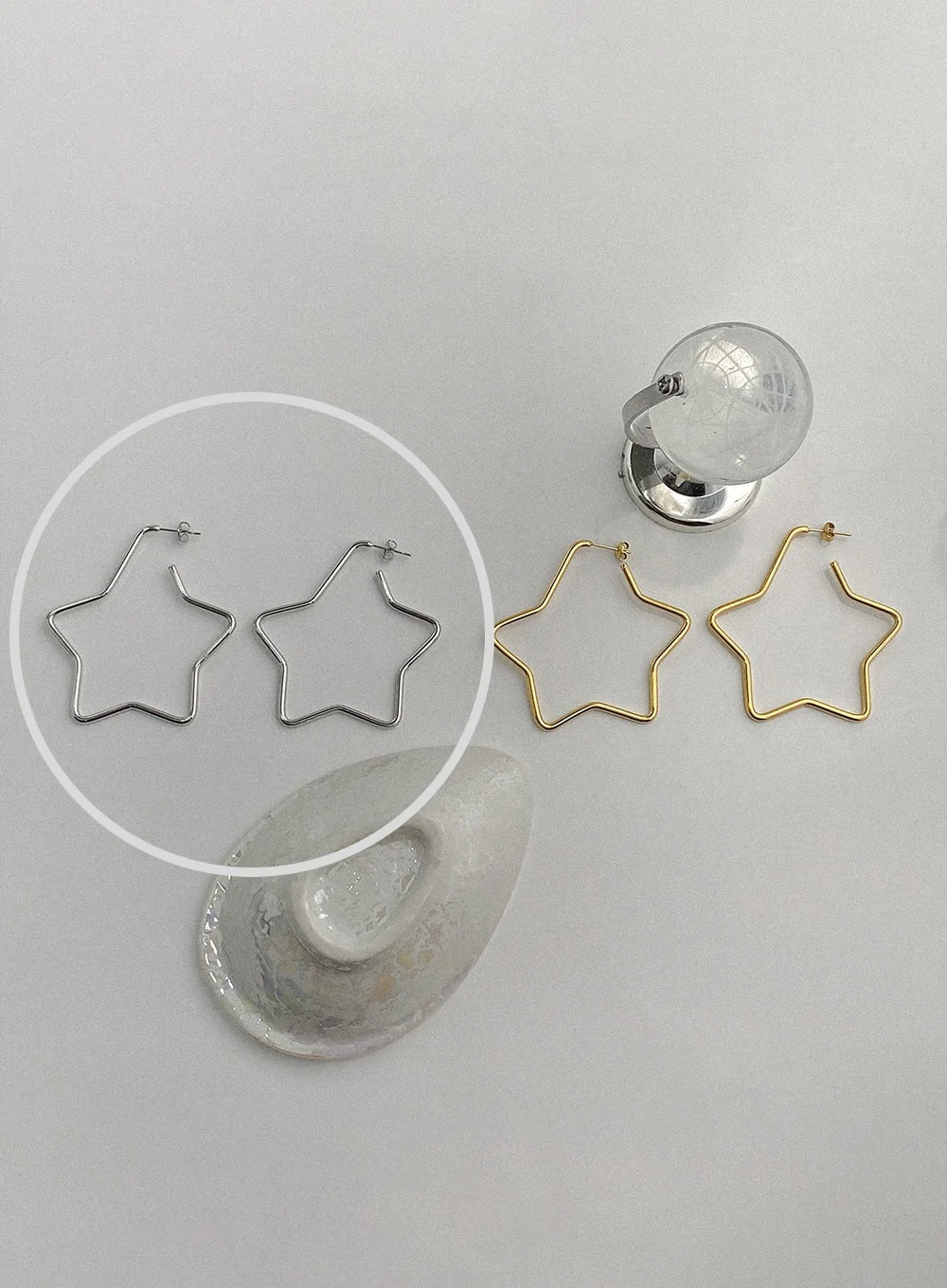 Orbit Big Star Earrings IA517 - Image 6