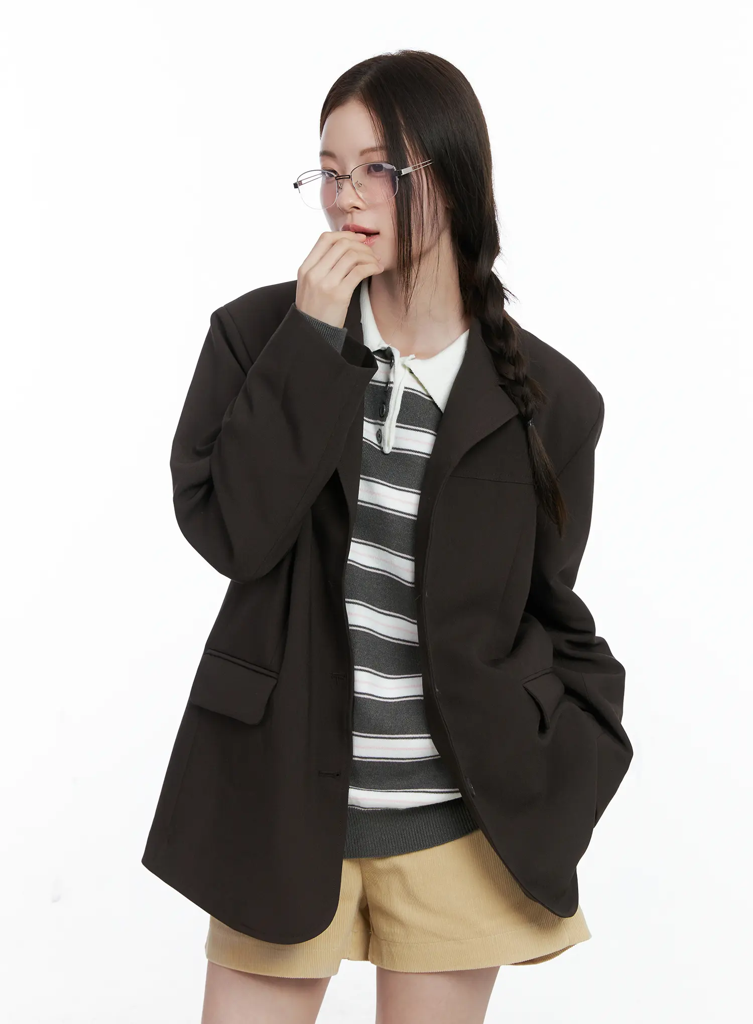 Oversized Blazer Jacket CO503 - Image 8