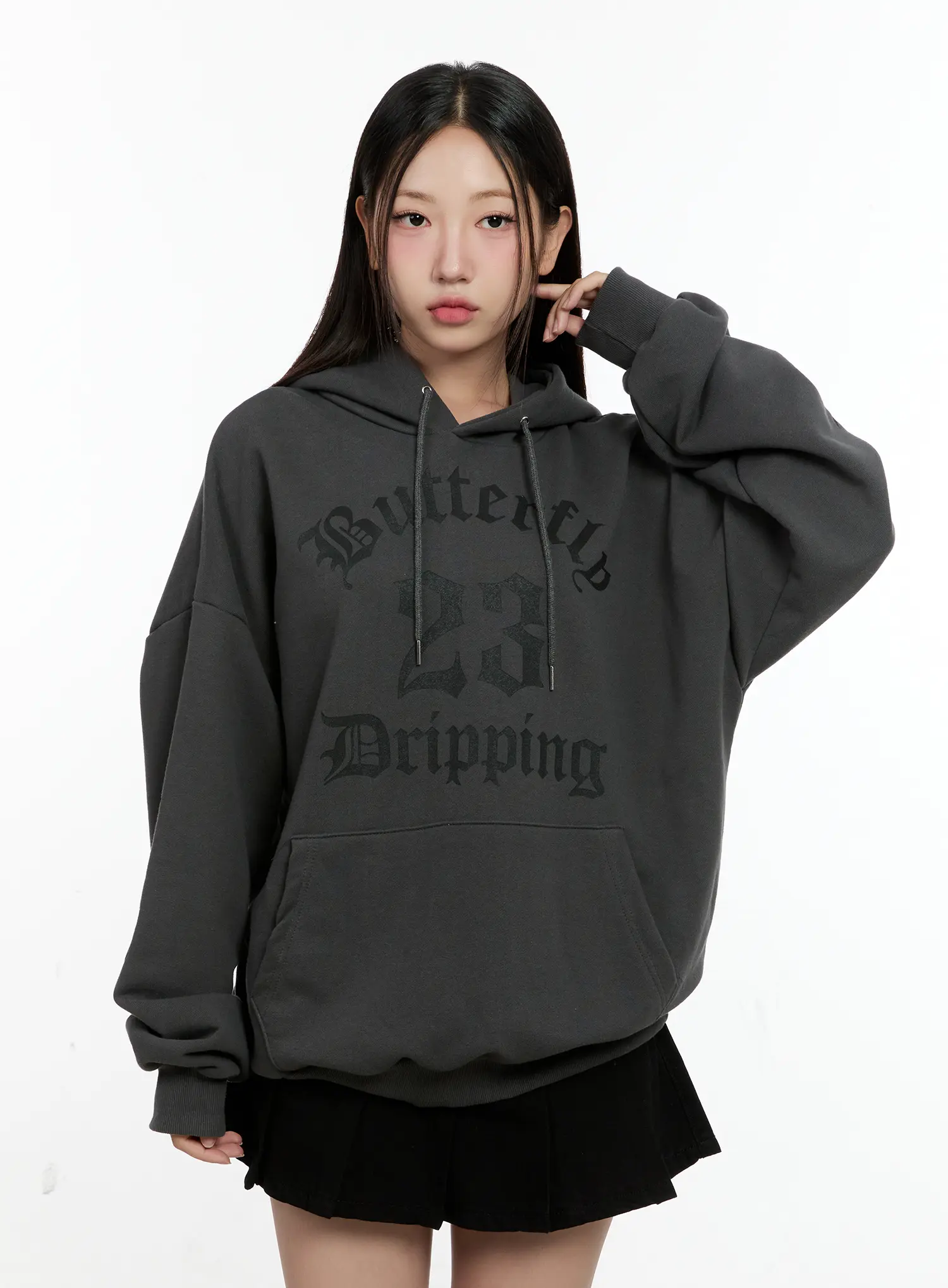 Oversized "Butterfly" Graphic Hoodie CG501 - Image 11
