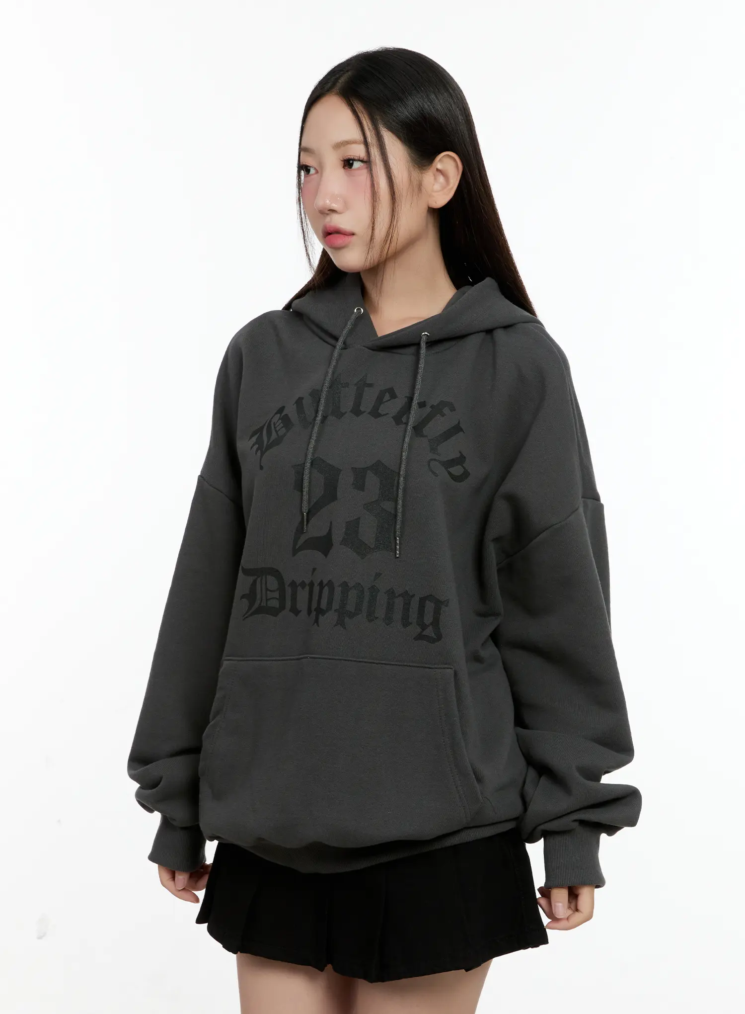 Oversized "Butterfly" Graphic Hoodie CG501 - Image 6