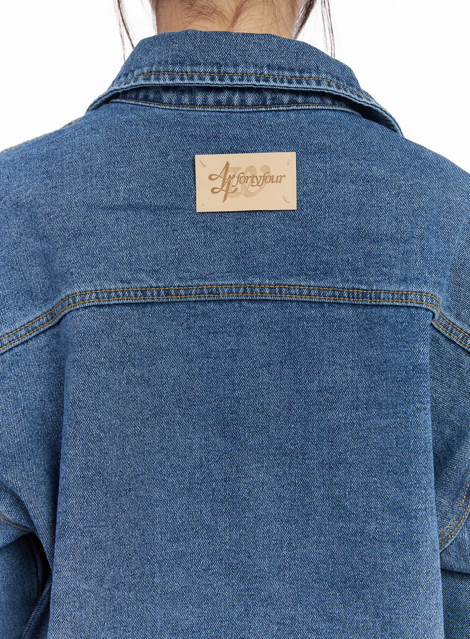 Oversized Denim Buttoned Jacket CM512 - Image 8