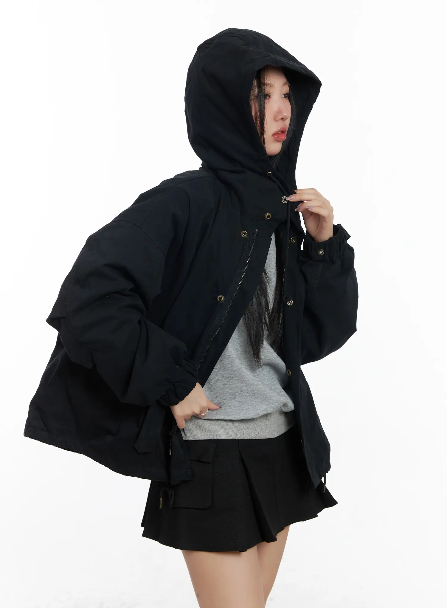 Oversized Field Hoodie Jacket CF503 - Image 2