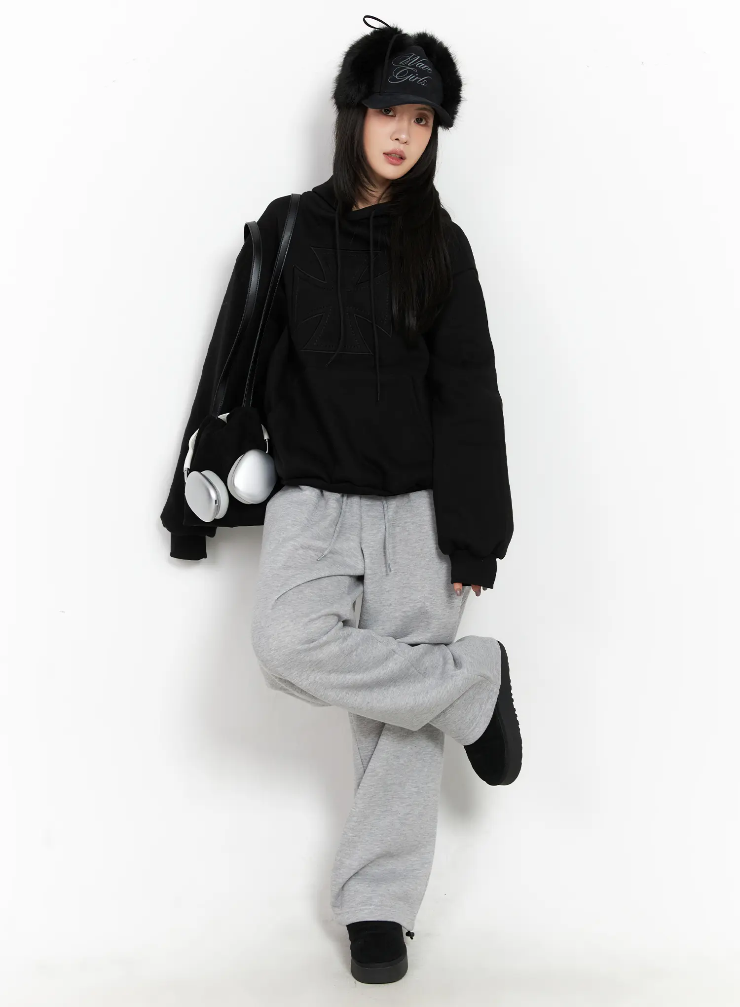Oversized Fleece Hoodie CD505 - Image 3