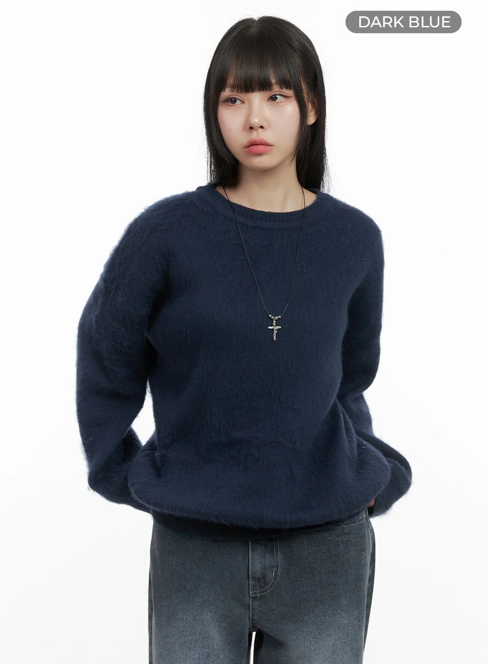 Oversized Fuzy Soft Knit Sweater OO401 - Image 8