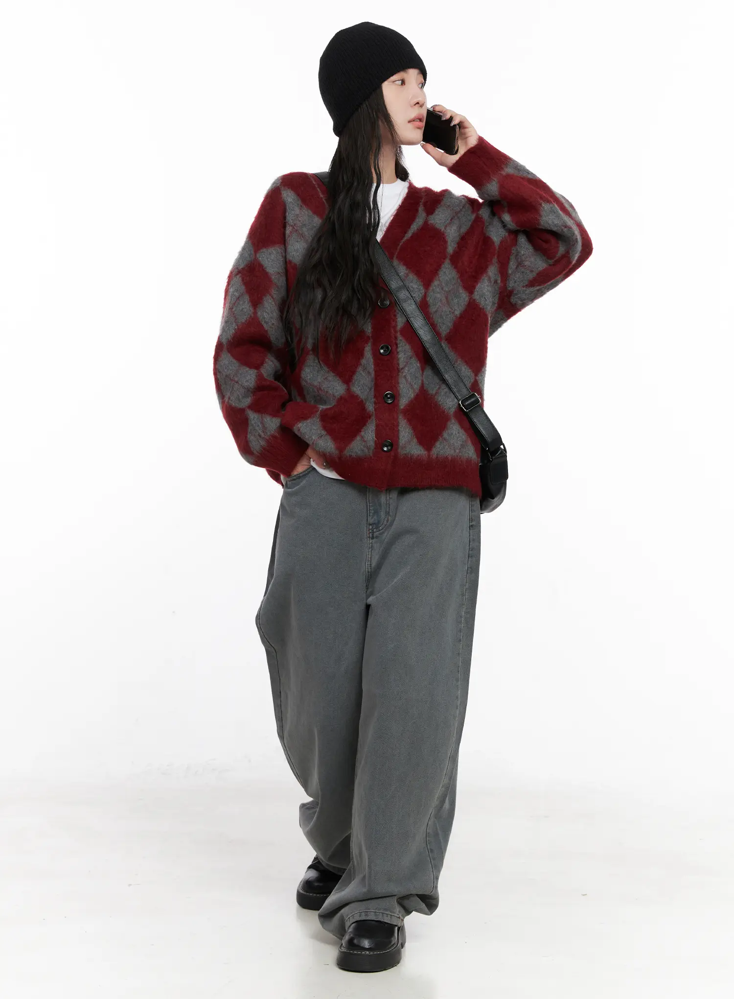 Oversized Graphic Long Sleeve Shirt CN512 - Image 8