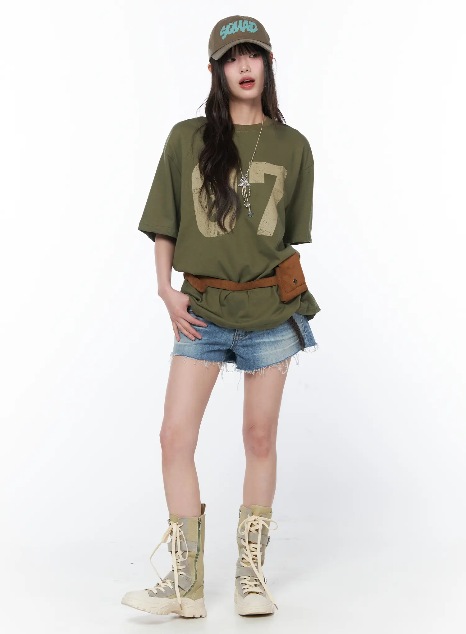 Oversized Graphic Print T-Shirt CA530 - Image 3
