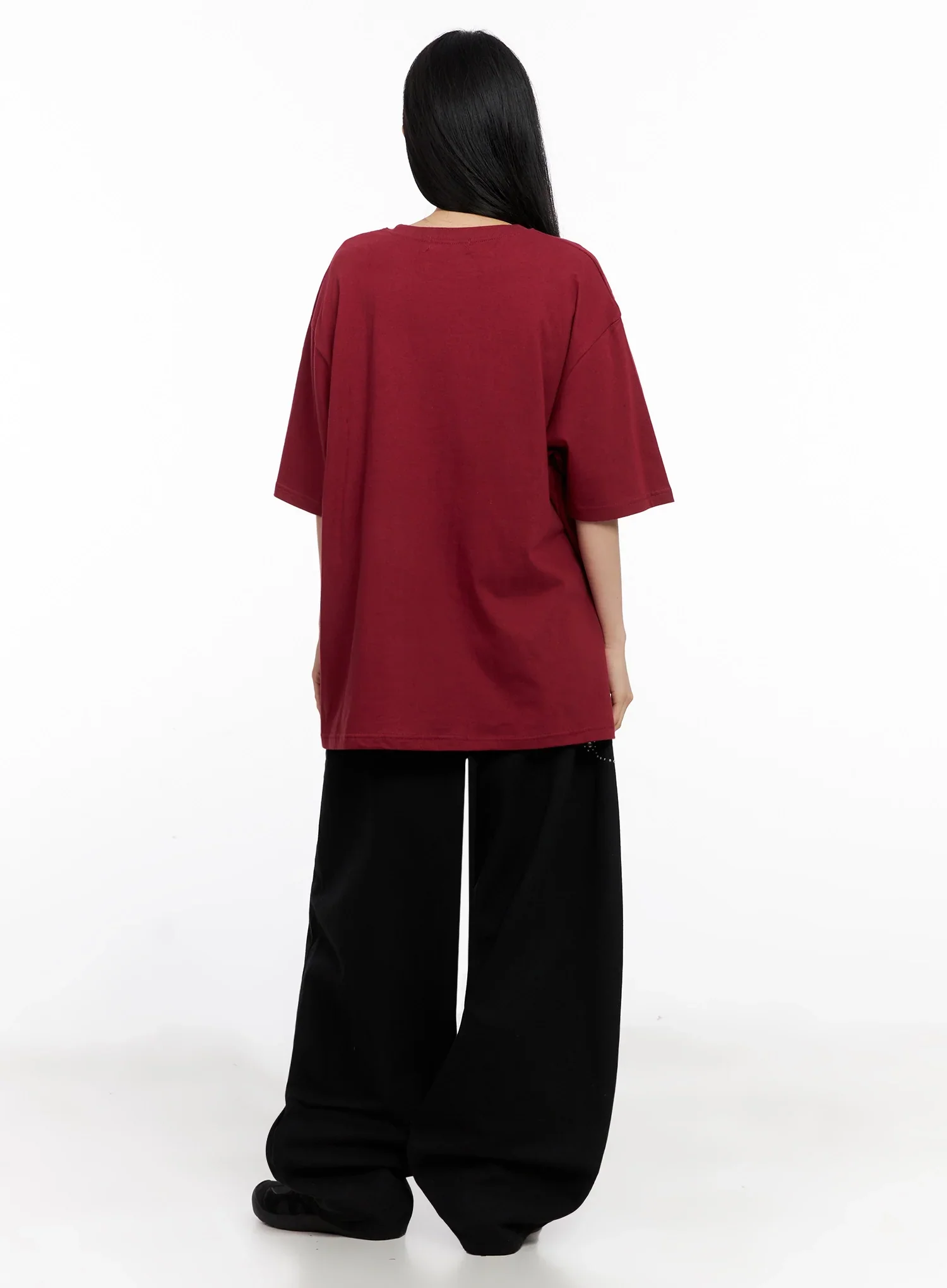 Oversized Graphic Print Tee IG508 - Image 13