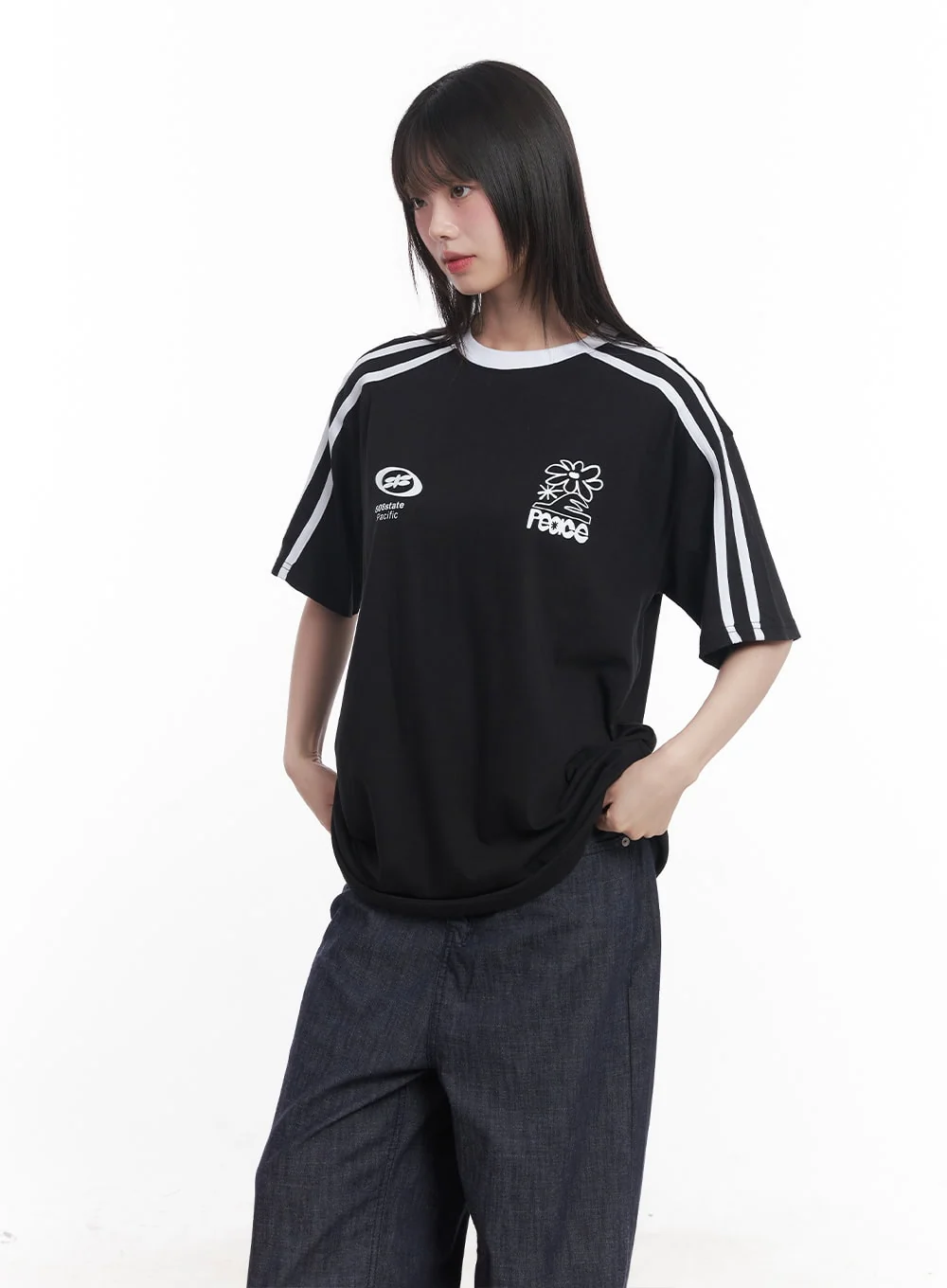 Oversized Graphic Tee CU506 - Image 11