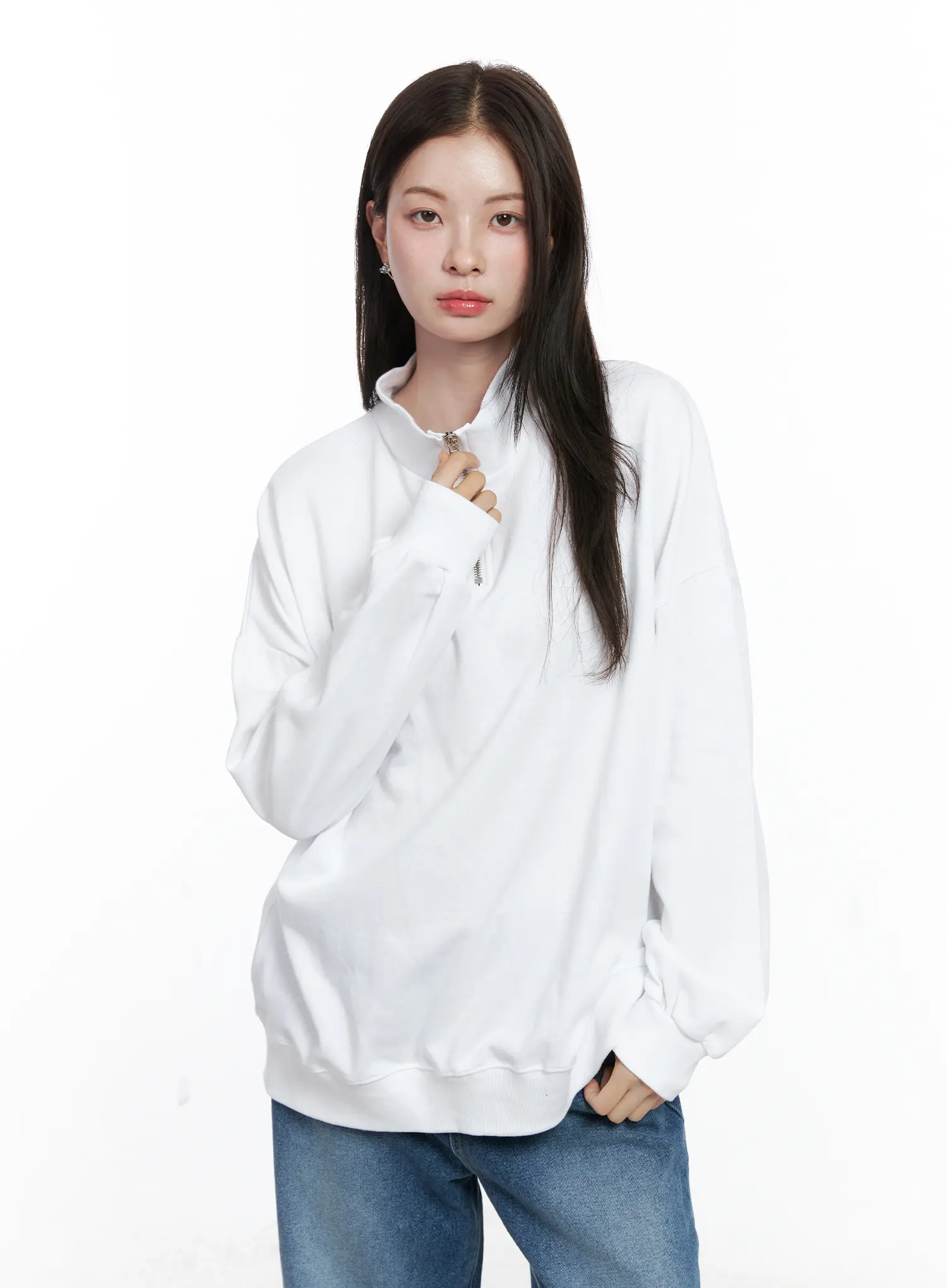 Oversized Half-Zip Pullover CO506 - Image 9