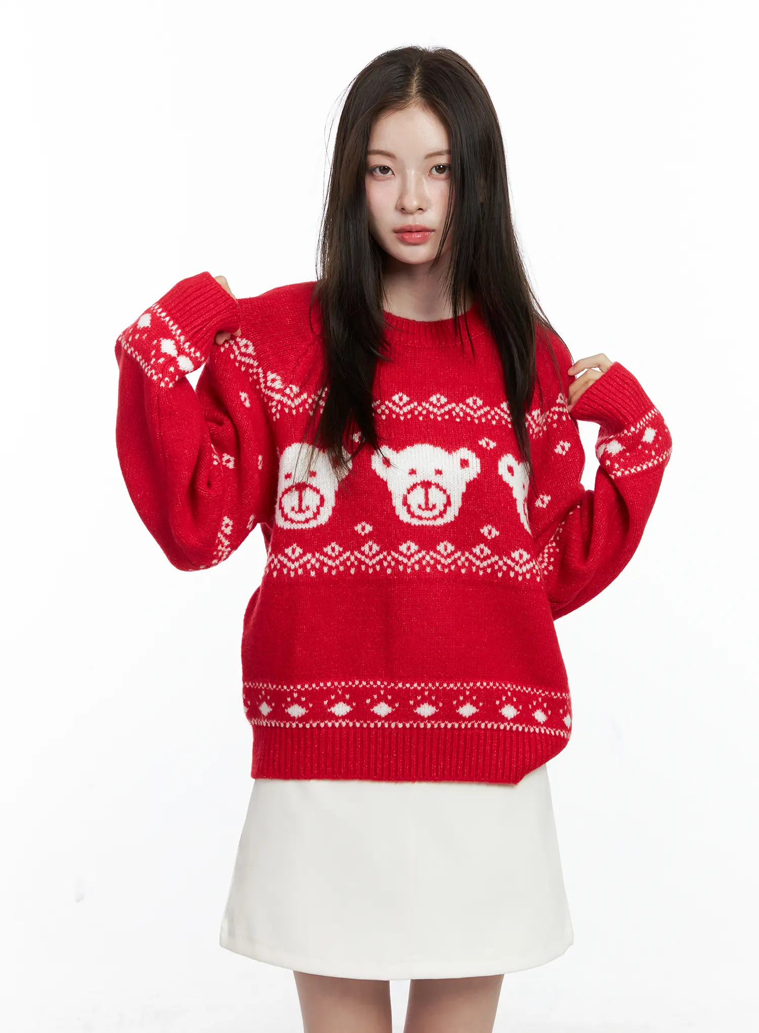 Oversized Knit Sweater CO506 - Image 10