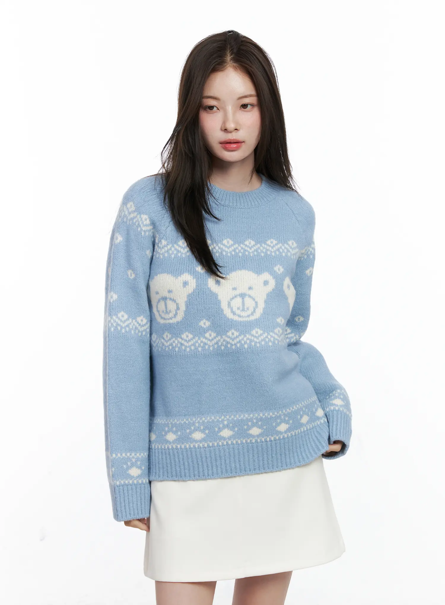 Oversized Knit Sweater CO506 - Image 11