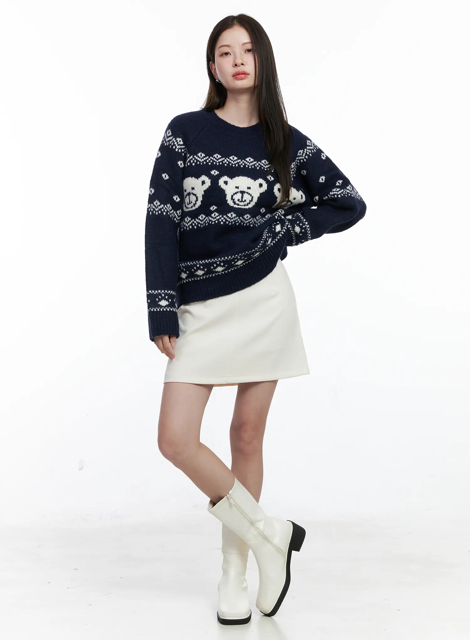 Oversized Knit Sweater CO506 - Image 3
