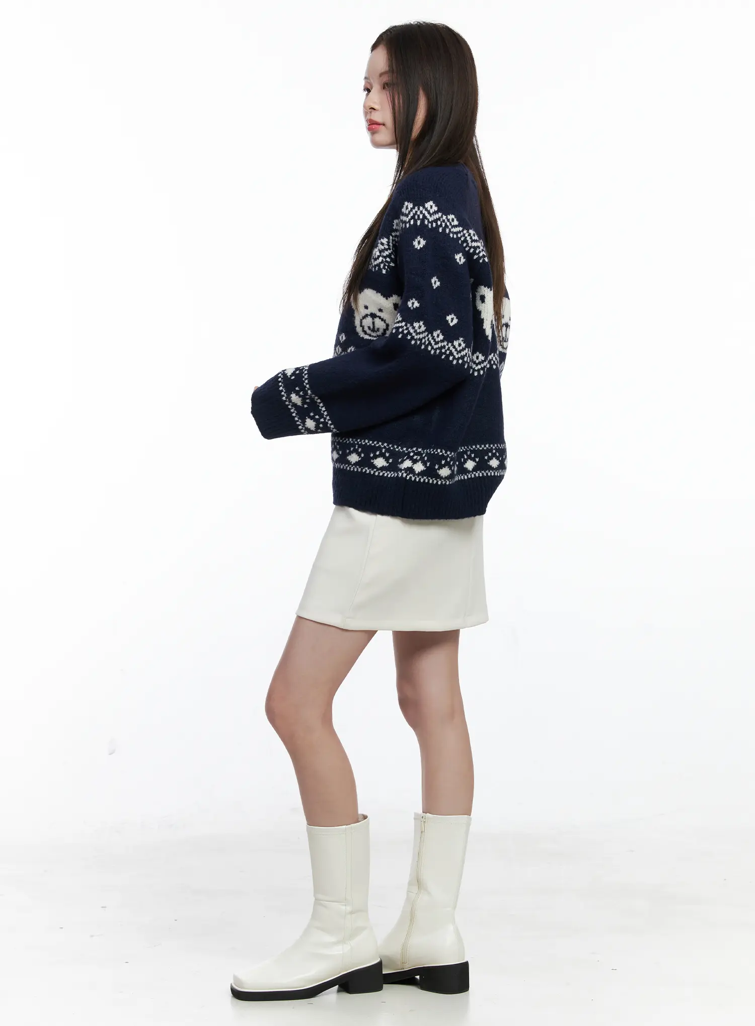 Oversized Knit Sweater CO506 - Image 4