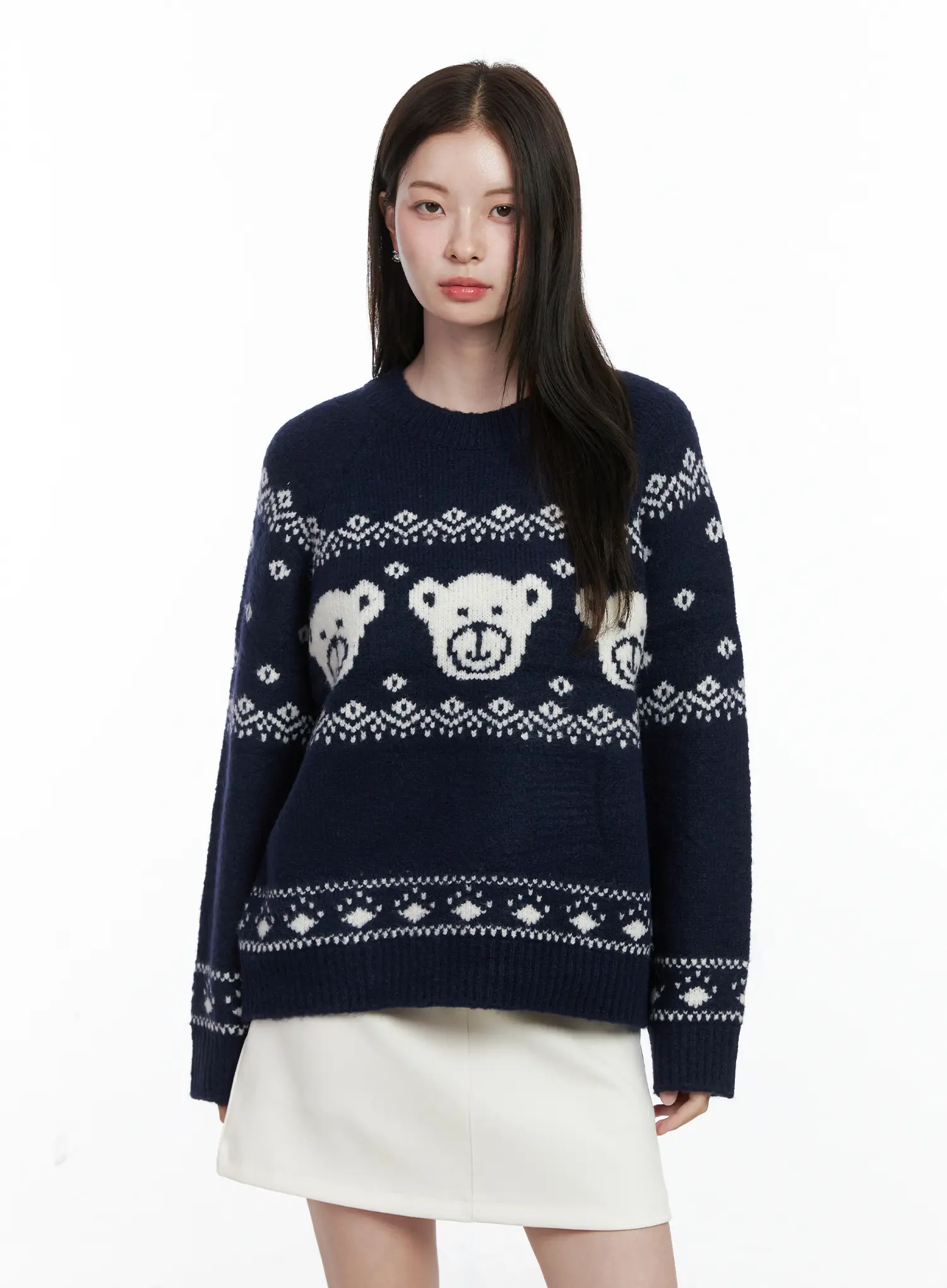 Oversized Knit Sweater CO506 - Image 9