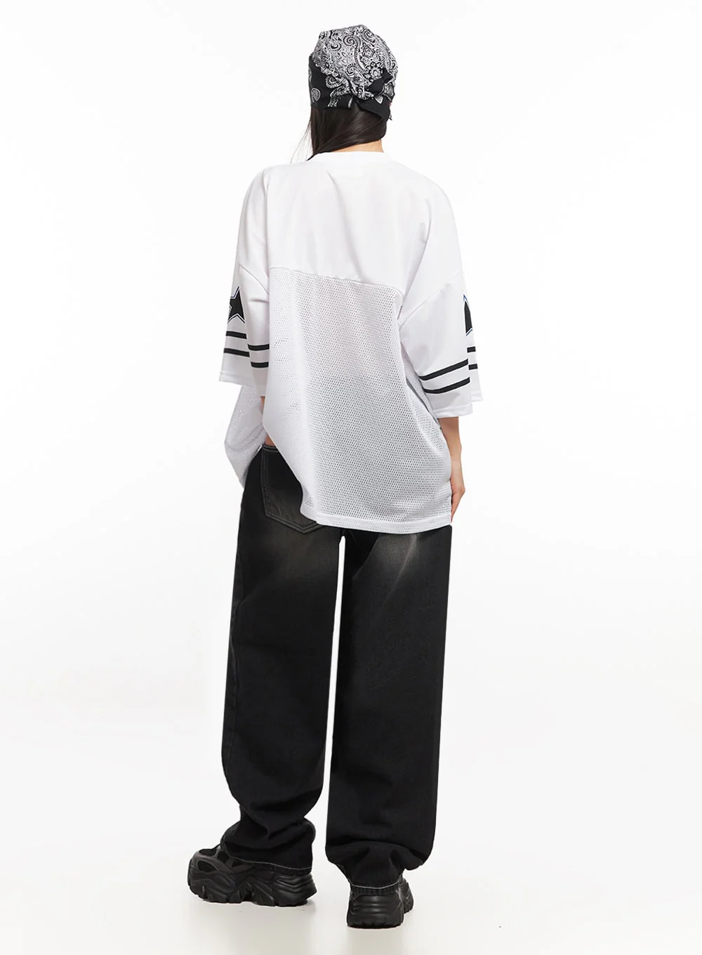 Oversized Mesh Graphic Tee IA504 - Image 12