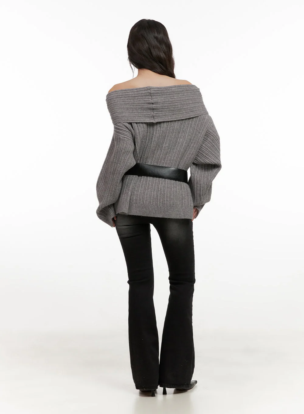 Oversized Off-Shoulder Sweater CN426 - Image 7