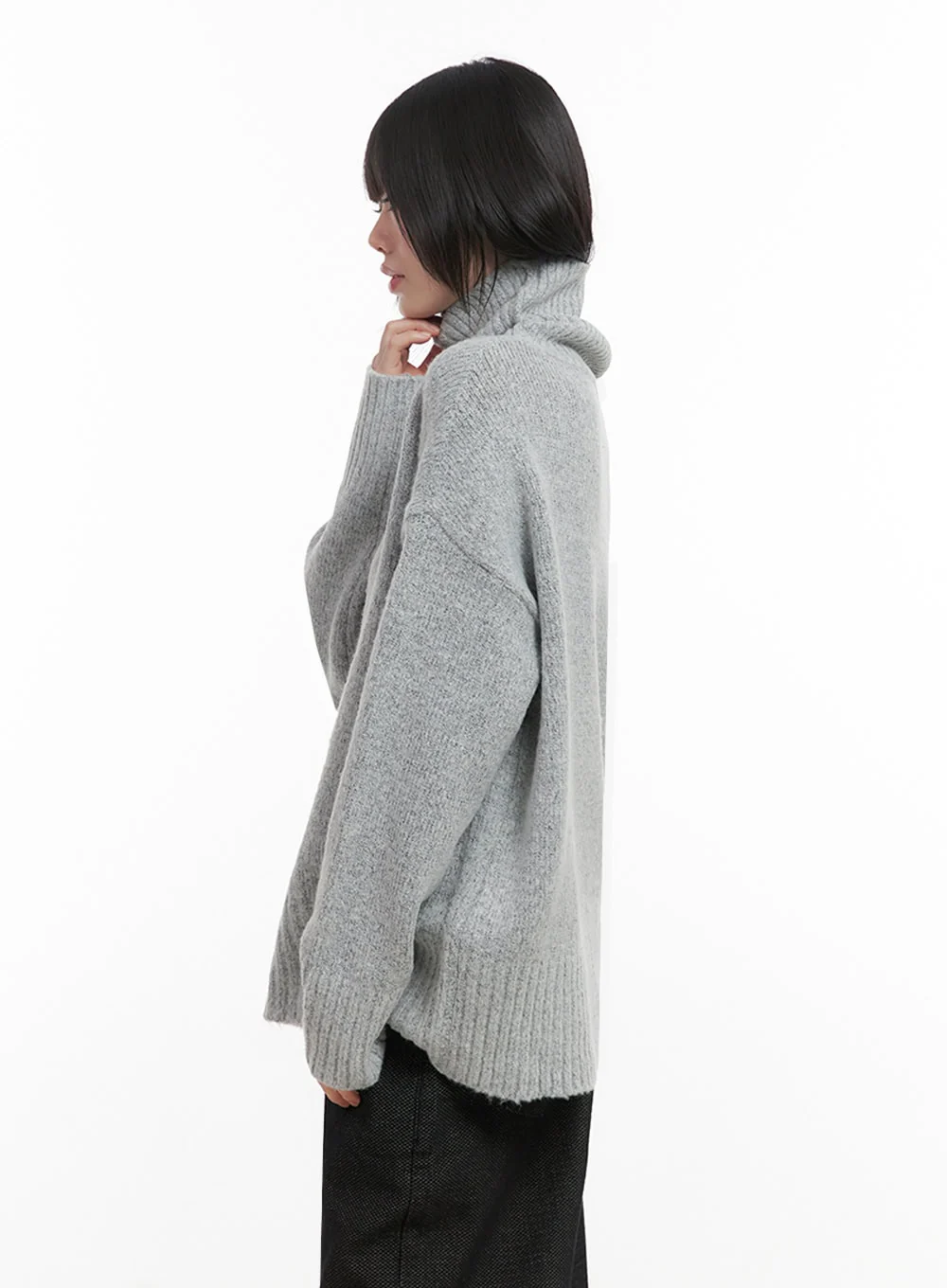 Oversized Warm Turtleneck Sweater IN427 - Image 7