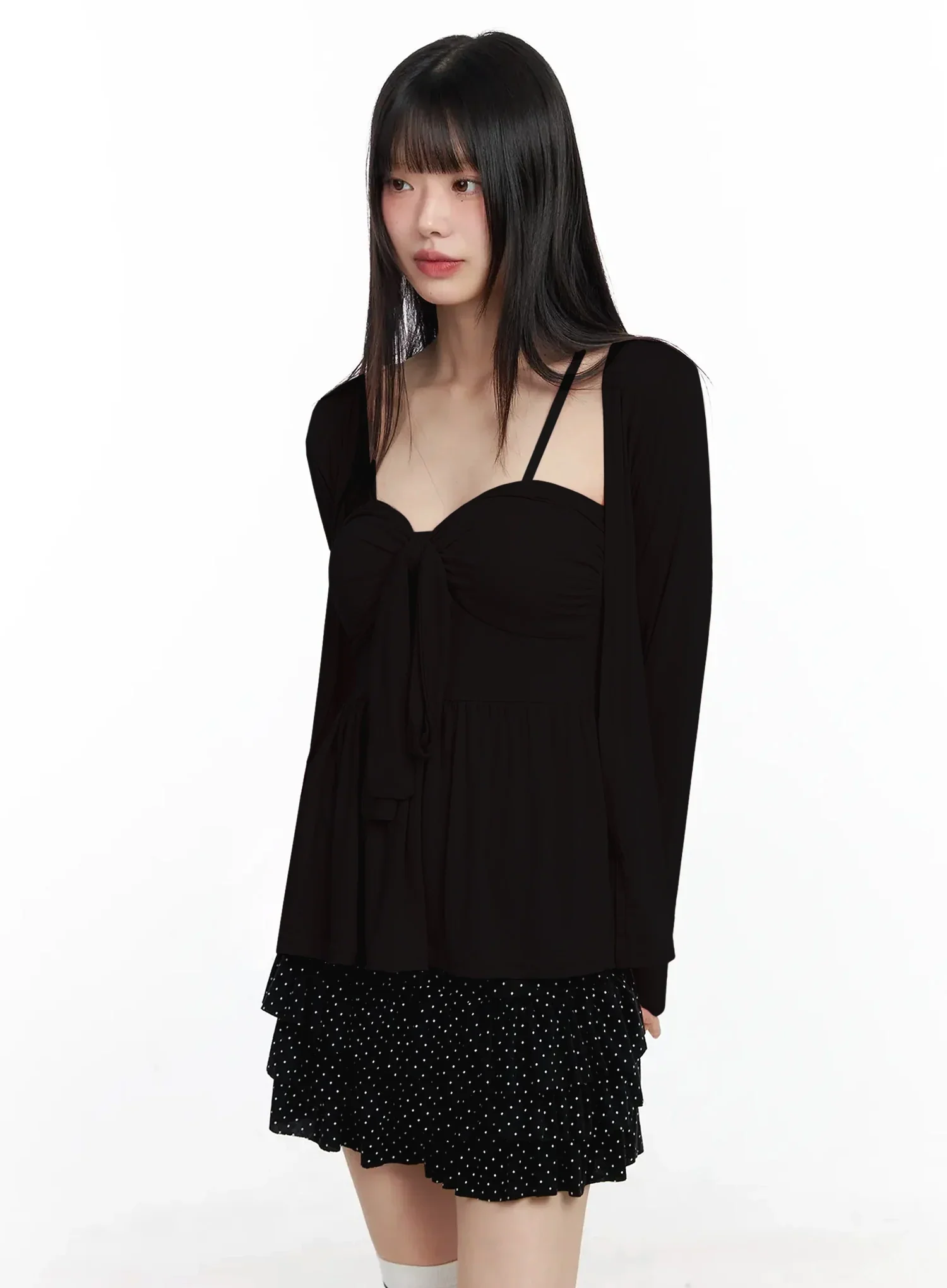 Padded Cami Top and Cardigan Set IF505 - Image 17