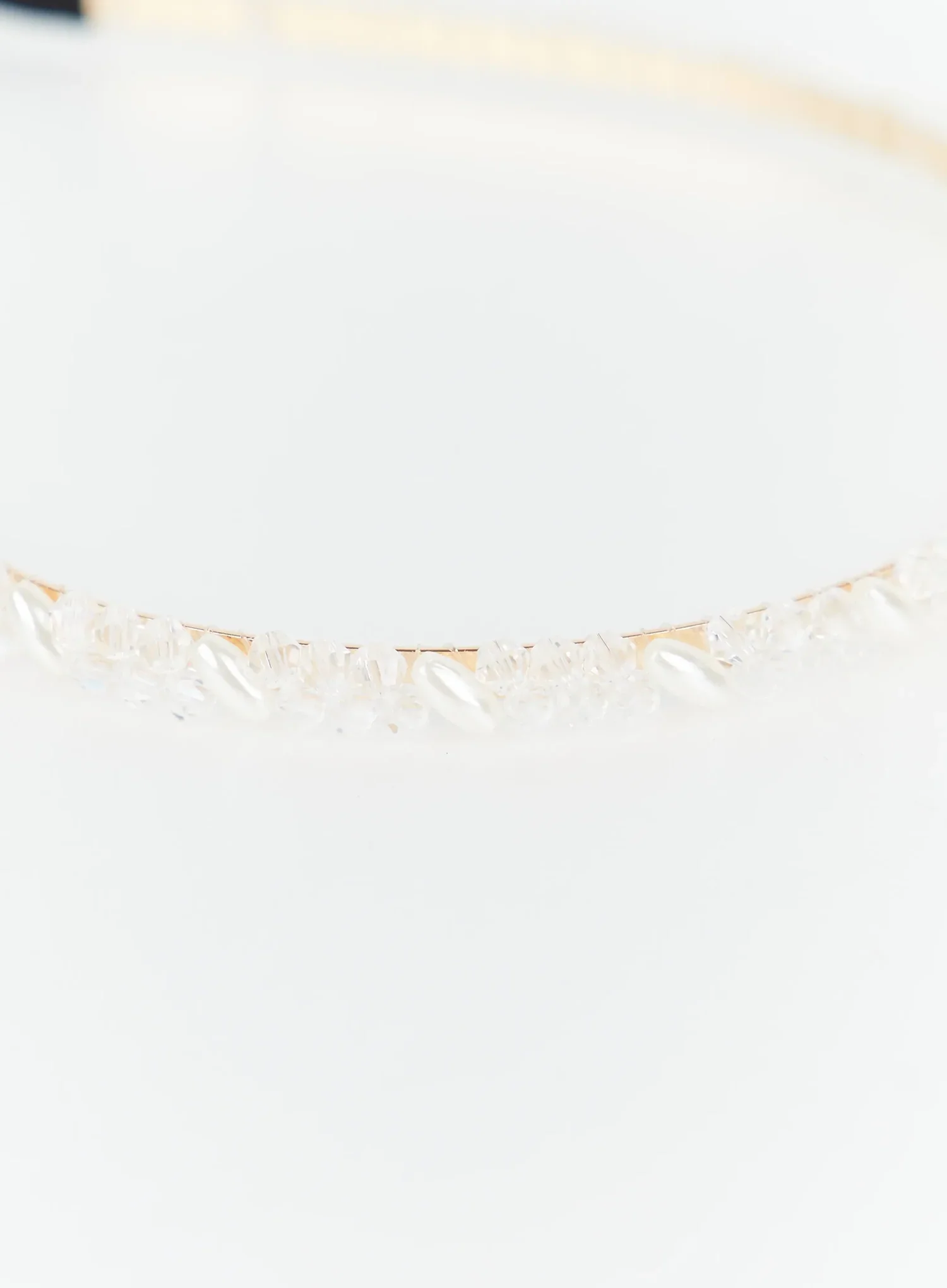 Pearl Cubic Beaded Hairband IY511 - Image 7