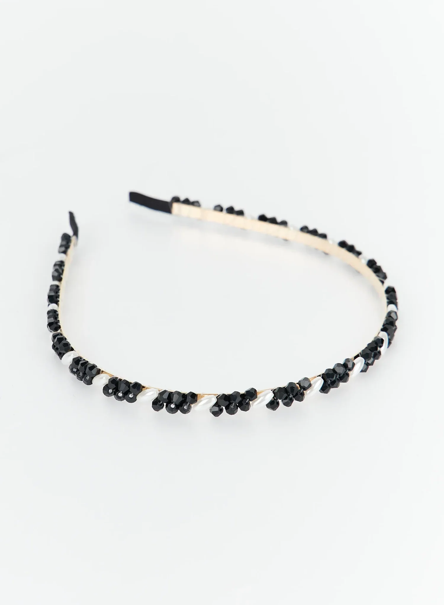Pearl Cubic Beaded Hairband IY511 - Image 8