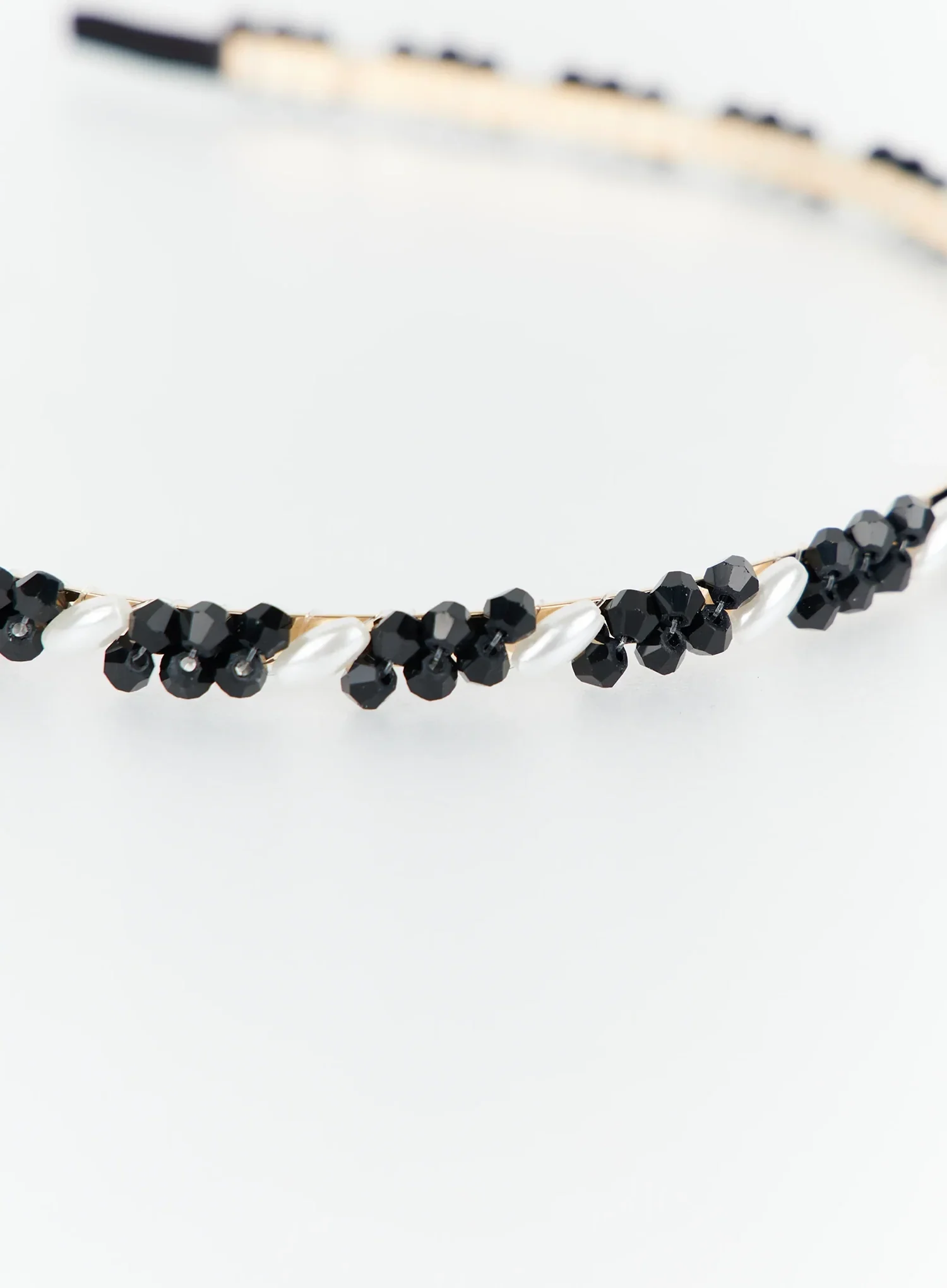 Pearl Cubic Beaded Hairband IY511 - Image 9