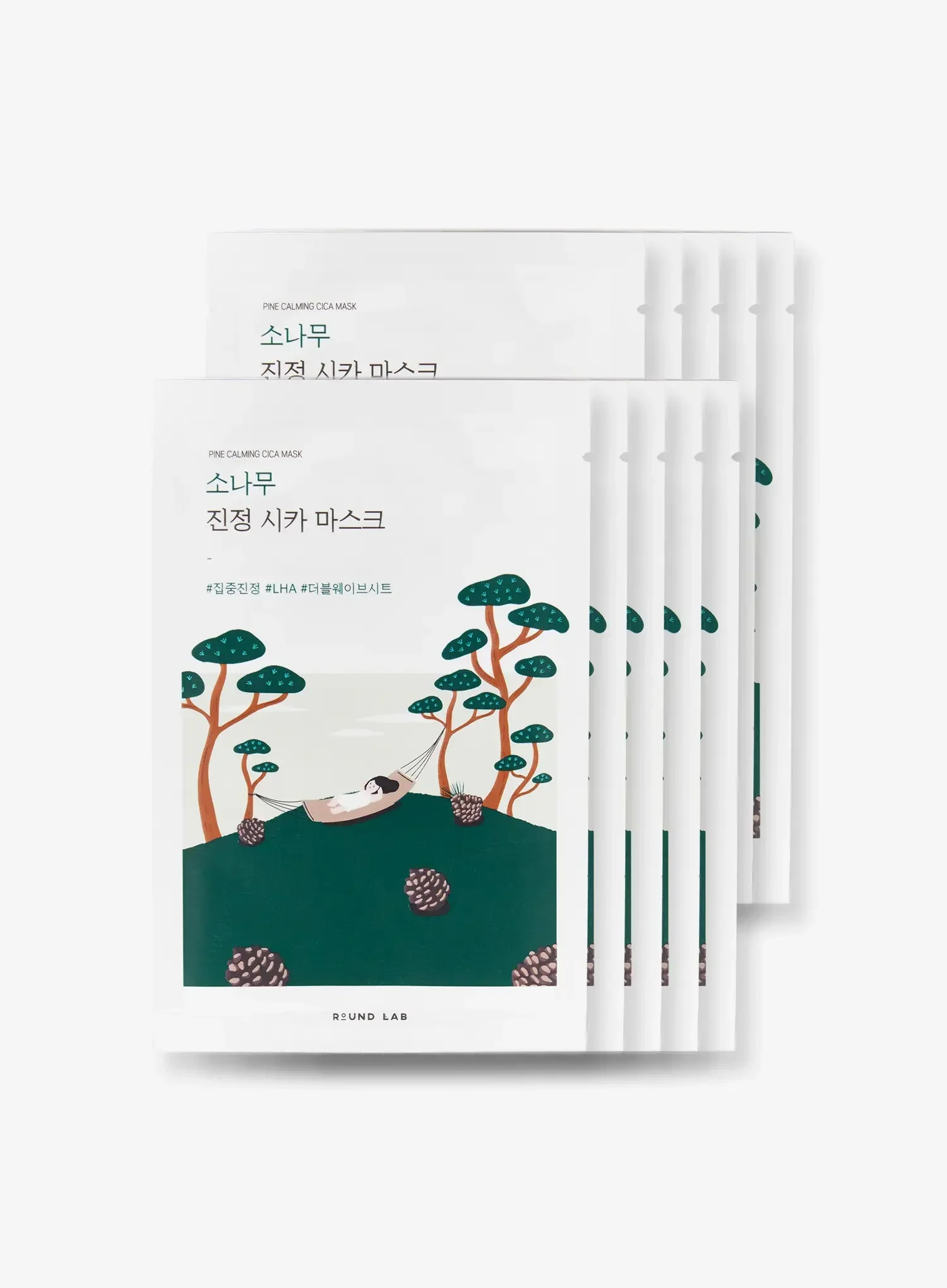 Pine Calming Cica Sheet Mask Set (27ml*10ea) - Image 2