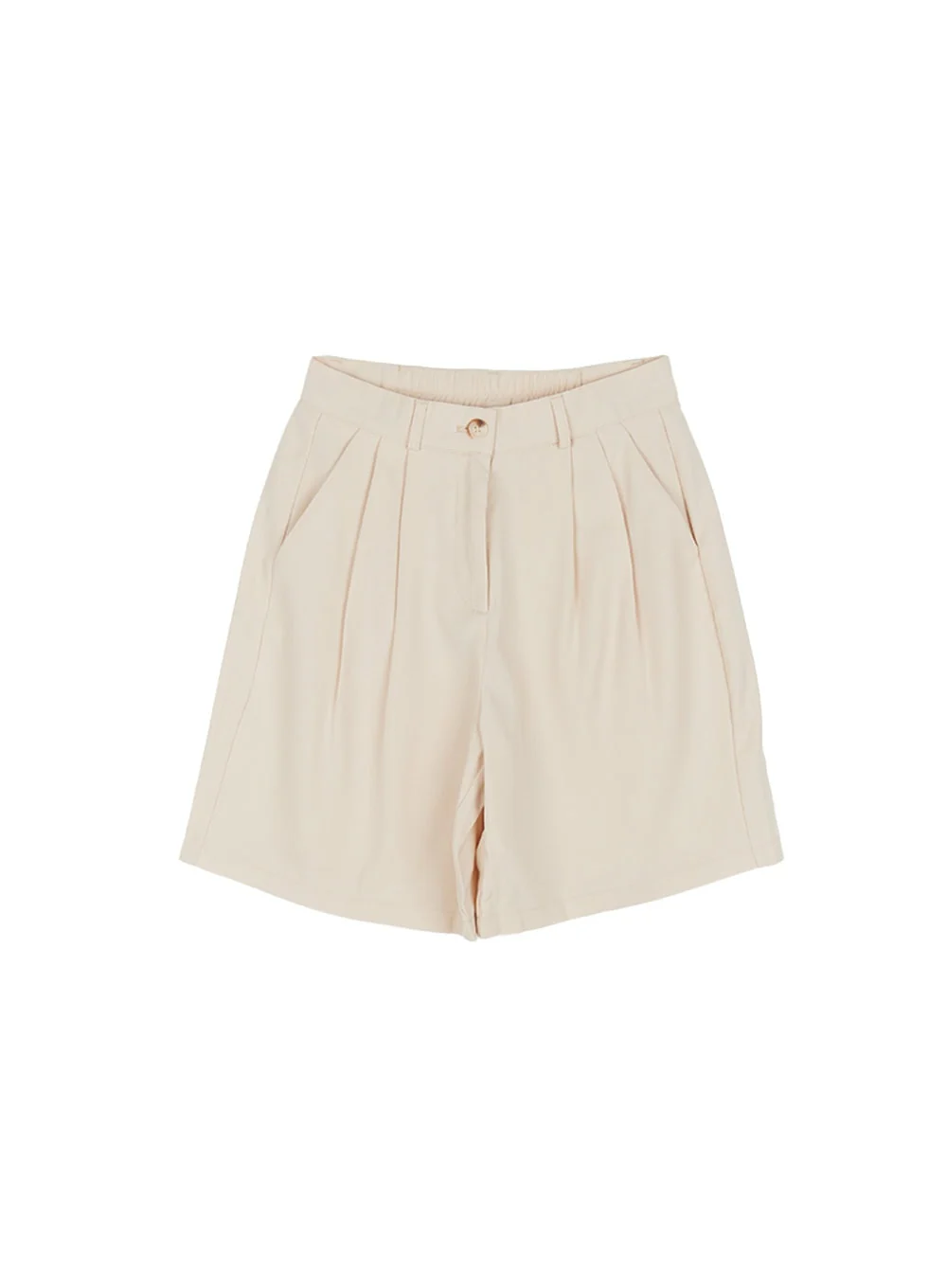 Pintuck Cotton Midi Shorts IY508 - Image 16