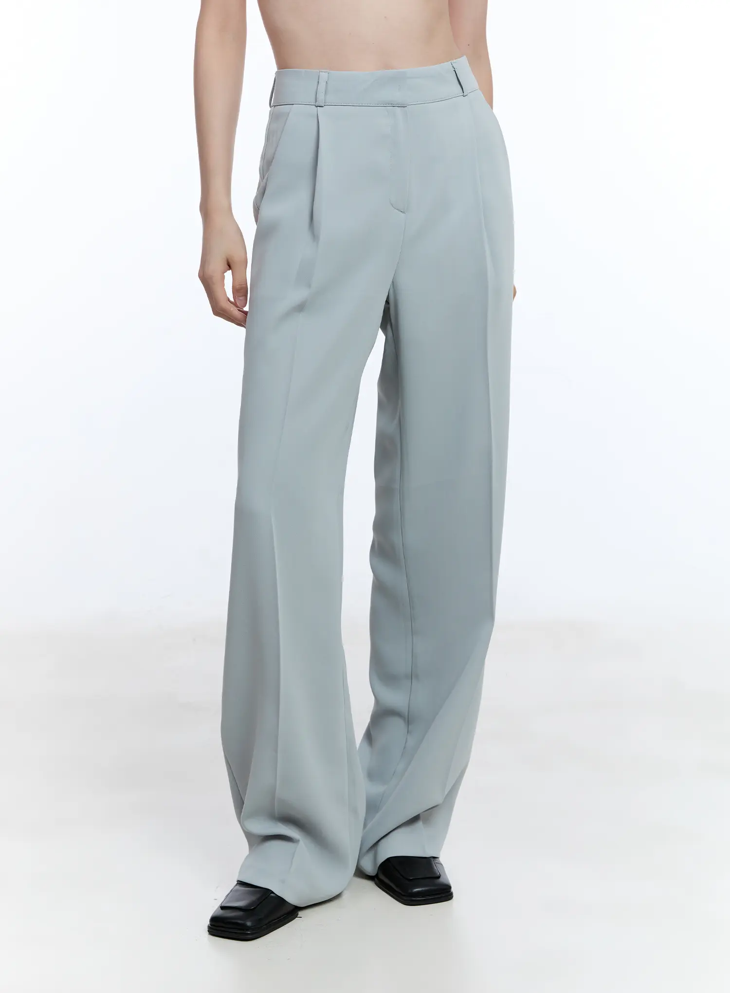 Pintuck Wide-Fit Pants CU513 - Image 10