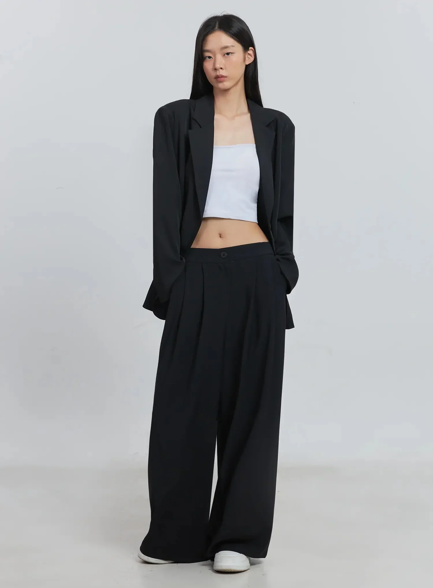 Pintuck Wide-Leg Pants IU512 - Image 14